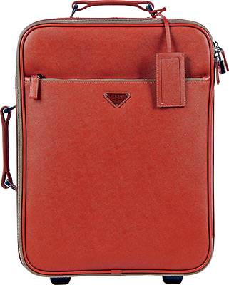 Prada leather suitcase