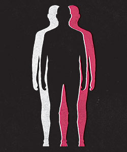 An illustration of a male silhouette, by Daniel Stolle