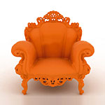 An elaborate chair from Orange Skin