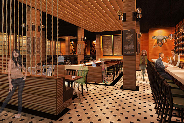 A rendering of Tavernita's interior