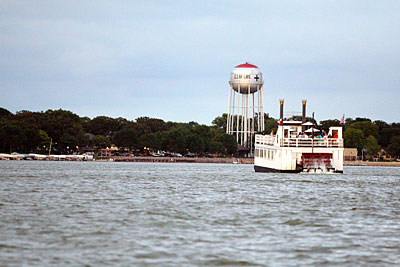 A view of Clear Lake, Iowa, which celebrates its namesake body of water this weekend