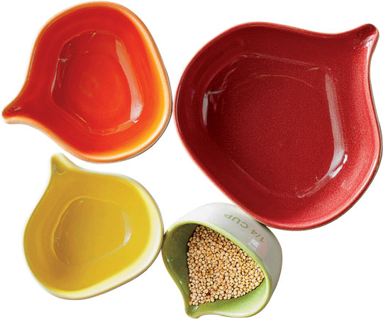 Pop Color stackable glazed-stoneware measuring cups