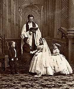 Lavinia Warren and Charles Stratton getting married
