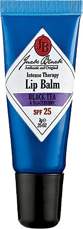 Jack Black lip balm with black tea and blackberry