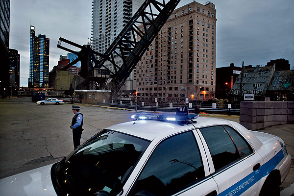 North Branch of the Chicago River where Scott's body was found