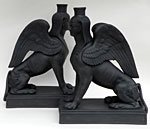 Wedgwood basalt sphinxes from Crescent Worth Art and Antiques
