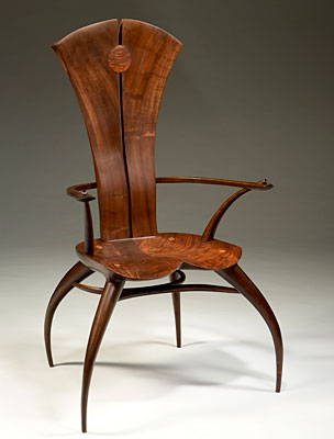 A chair by woodworker Joe Graham