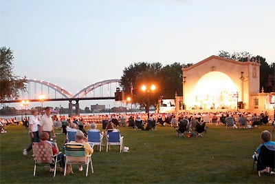 At the Bix Beiderbecke Memorial Jazz Festival in Davenport, Iowa