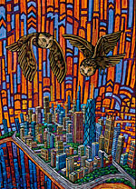 'Owls Over Windy City' by Anastasia Mak
