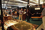 Rugs from Sawbridge Studios on display