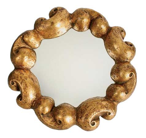 Gilt Plaster Cloud mirror made in the 1950s for Blue Mound Furniture by Marko Manufacturing, $1,100, at Douglas Rosin. 