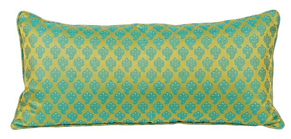 Paisley foulard silk jacquard pillow, 12 by 26 inches, $195, at Jayson Home & Garden. 