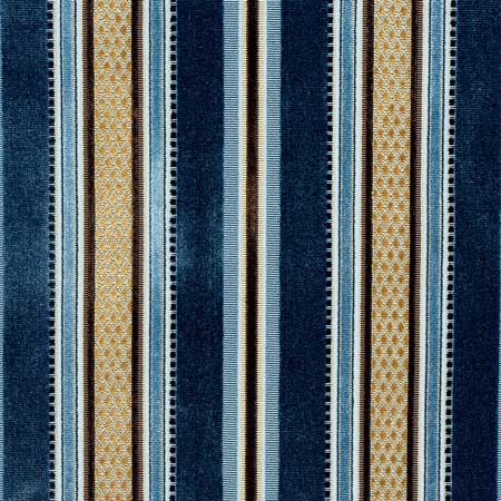 Prince Regent Stripe viscose-cotton blend fabric in Aegean, $198 per yard, at Lee Jofa. 