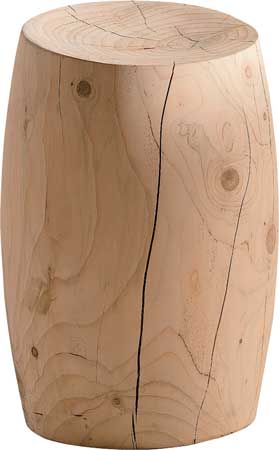 Fiji cedar stump stool by Riva 1920, $735, at Haute Living. 
