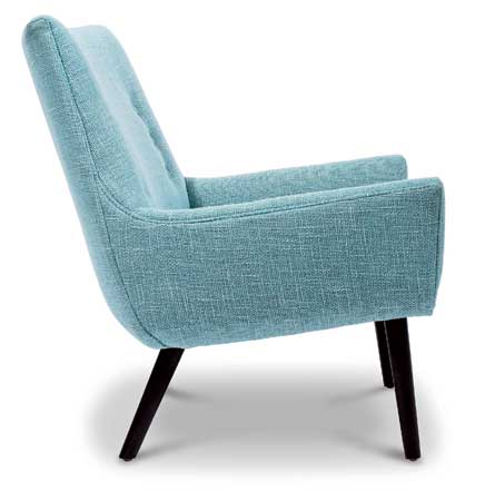 Mrs. Godfrey chair in Cashin Ocean, $1,695, at Jonathan Adler. 