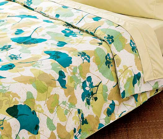 Diane von Furstenberg Gingko Forest duvet, $200 to $335, at Bloomingdale's Home.