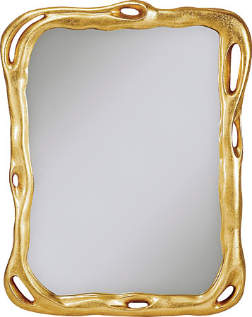 Tony Duquette Biomorphic mirror with gold-leaf finish