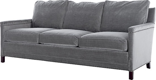 Clinton 81-inch velvet sofa