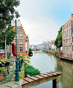 A river running through the city