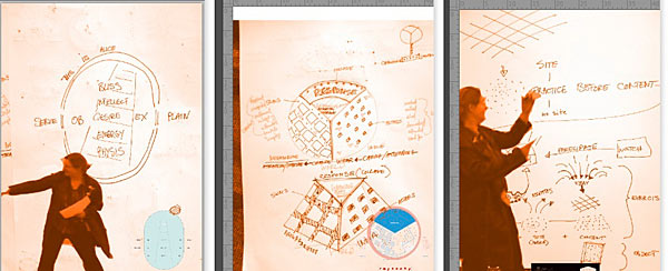 Adelheid Mers and her trademark diagrams