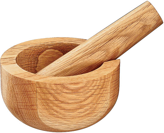 Crate & Barrel mortar and pestle