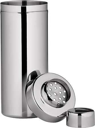 CB2 stainless steel cocktail shaker