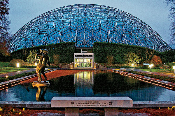 A view of the Climatron from the Arch