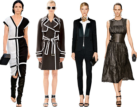 Clothing by Chanel, Michael Kors, Gucci, and Bottega Veneta