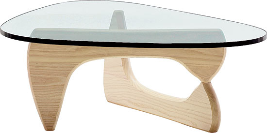 Isamu Noguchi for Herman Miller coffee table, newly reissued with a white ash base
