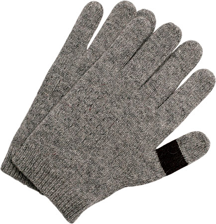 Folk lambswool blend gloves