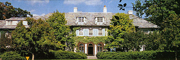 A lakefront mansion in Lake Forest, formerly the residence of Bill Wrigley