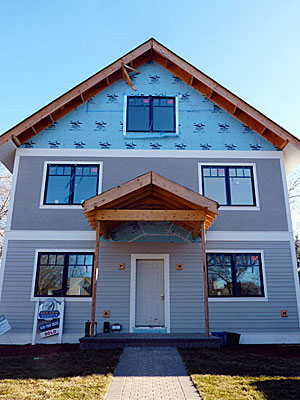 The nearly-finished Lewandowski home in La Grange