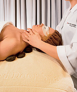 A massage at Red Door Spa