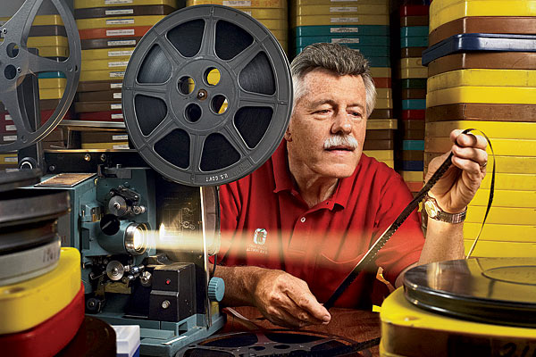 Sports film collector Doak Ewing