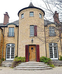 A close-up shot of the North Shore home