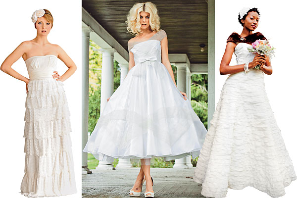 Wedding dresses by Amanda Archer, Veronica Sheaffer, and Kpoené Kofi-Nicklin