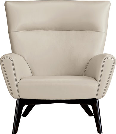 Boden high-back leather chair
