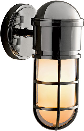 Maritime caged sconce