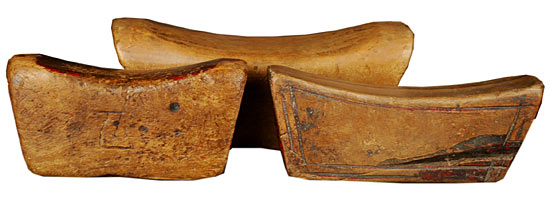 Vintage provincial headrest from Northern China