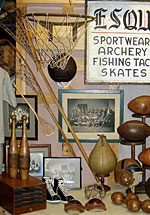 Antique sports equipment from Randolph Street Market