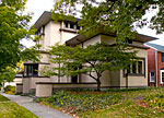 The William G. Fricke House designed by Frank Lloyd Wright