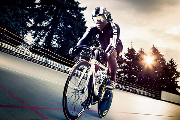 Track cyclist Edmund White