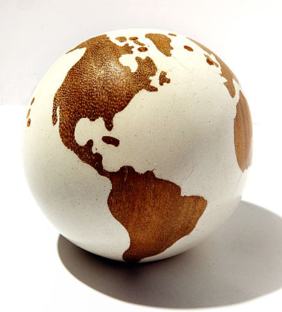 WOODEN GLOBE