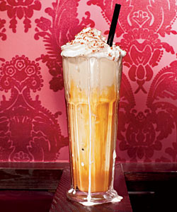 Maker’s Mark–laced salty caramel shake at 25 Degrees