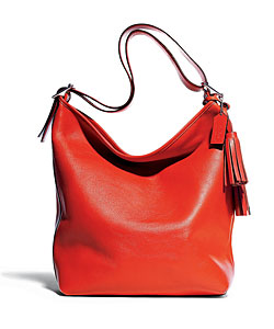 A red Coach purse