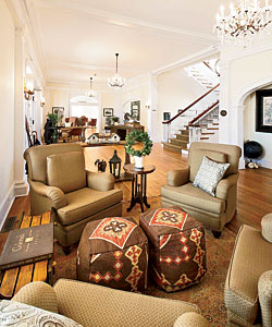 The lobby of The Stanley Hotel