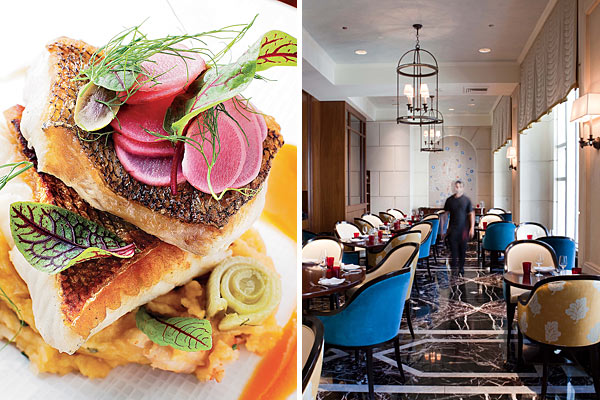 Allium’s Wisconsin walleye and its dining room