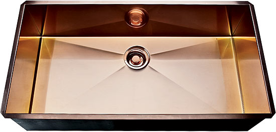 Rohl Italian-made commercial-grade stainless copper sink