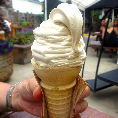 Whiskey ice cream from the Boiler Room