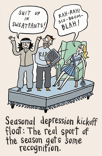 Ideas for Chicago’s Thanksgiving Parade: Seasonal depression kickoff float
